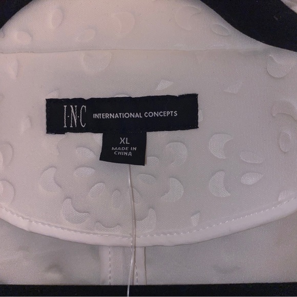 INC International Concept blazer washed white XL, elegantly textured nice fabric - Picture 7 of 10